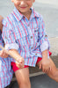 Prodoh | Boy's Founders Fishing Shirt in Patriotic Plaid