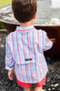 Prodoh | Boy's Founders Fishing Shirt in Patriotic Plaid
