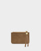Katie Loxton | Gift Boxed Suedette Coin & Card Holder in Caramel