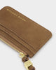 Katie Loxton | Gift Boxed Suedette Coin & Card Holder in Caramel