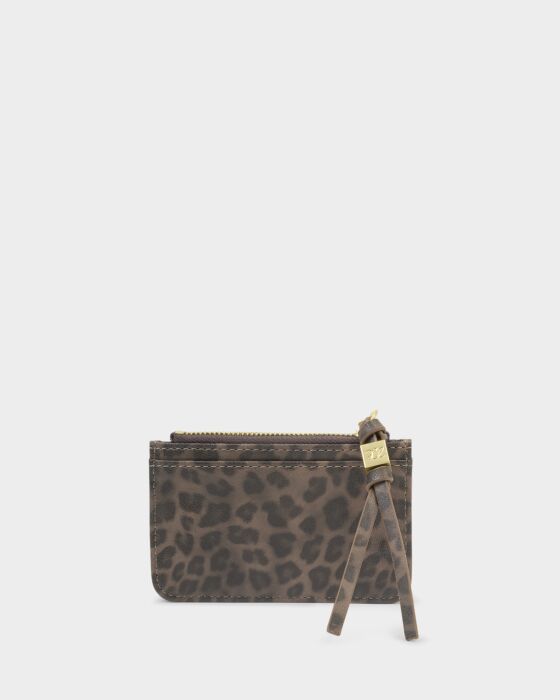 Katie Loxton | Gift Boxed Suedette Coin & Card Holder in Leopard