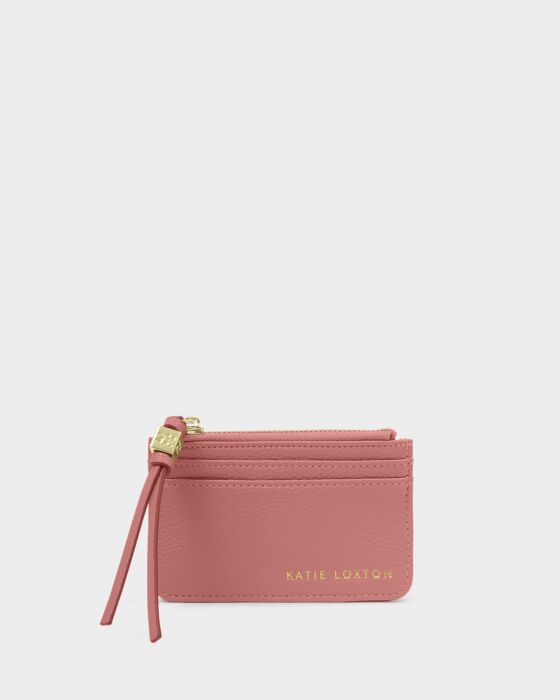 Katie Loxton | Gift Boxed Suedette Coin & Card Holder in Raspberry Pink