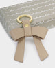 Katie Loxton | Boxed Bow Keychain in Light Taupe