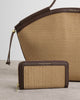 Katie Loxton | Florence Wallet in Bitter Chocolate/Natural Raffia