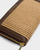 Katie Loxton | Florence Wallet in Bitter Chocolate/Natural Raffia