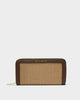 Katie Loxton | Florence Wallet in Bitter Chocolate/Natural Raffia