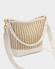 Katie Loxton | Sorrento Striped Raffia Bucket Bag in Striped Raffia/Off White