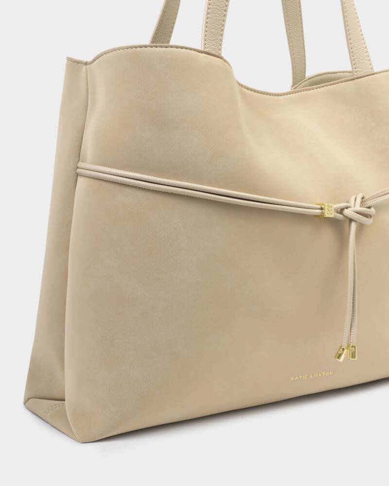 Katie Loxton | Lori Suedette Tote Bag in Desert Tan
