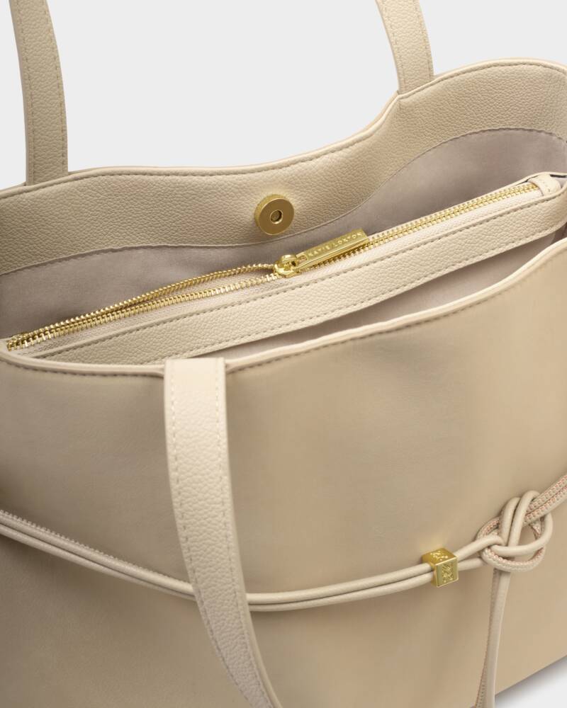 Katie Loxton | Lori Suedette Tote Bag in Desert Tan