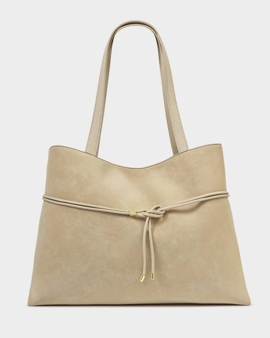 Katie Loxton | Lori Suedette Tote Bag in Desert Tan