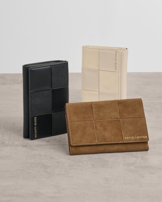 Katie Loxton | Taya Woven Wallet in Caramel