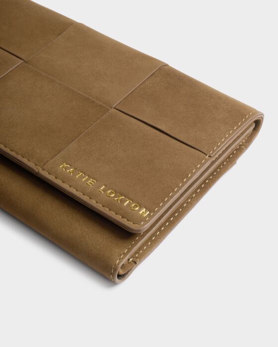 Katie Loxton | Taya Woven Wallet in Caramel