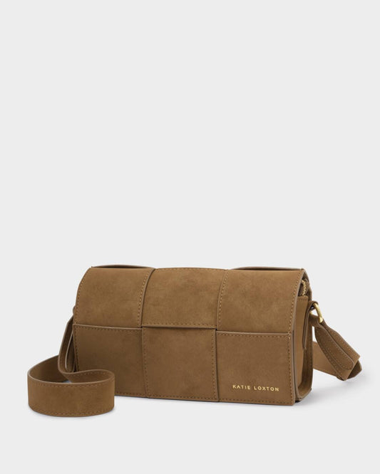 Katie Loxton | Taya Suedette Crossbody Bag in Caramel