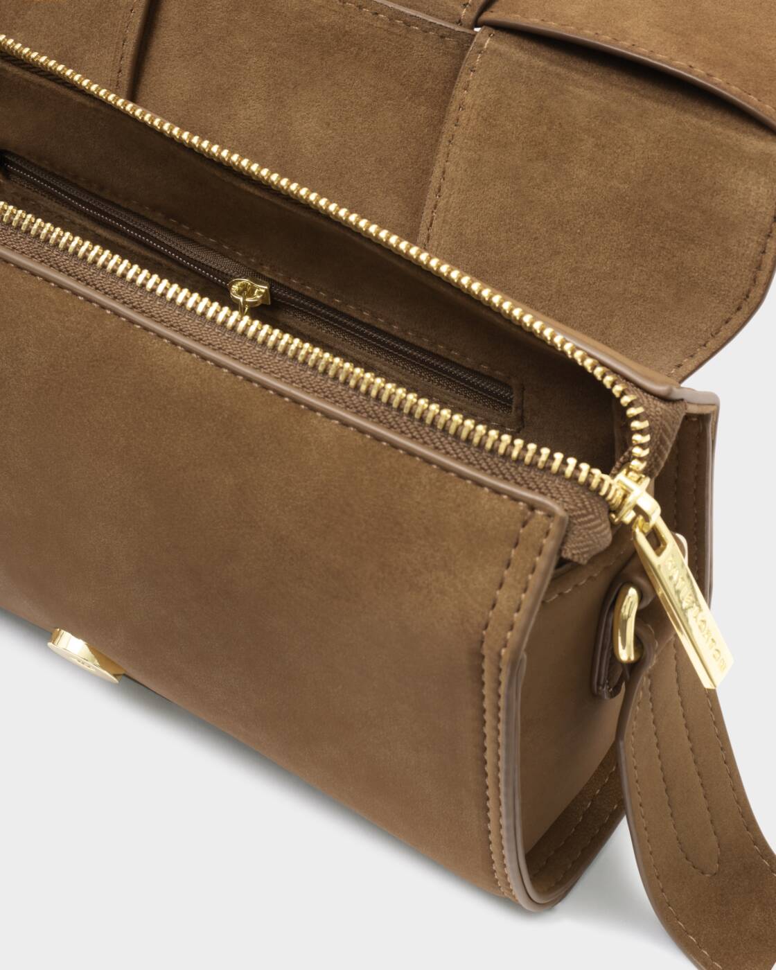 Katie Loxton | Taya Suedette Crossbody Bag in Caramel