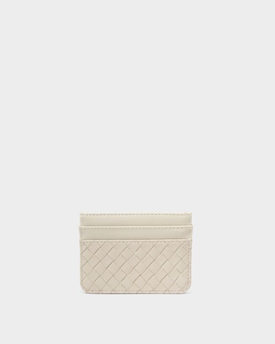 Katie Loxton | Nova Woven Texture Card Holder in Off White