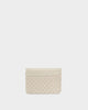 Katie Loxton | Nova Woven Texture Card Holder in Off White