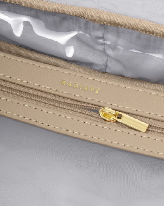 Katie Loxton | Hanging Makeup & Toiletry Bag in Light Taupe