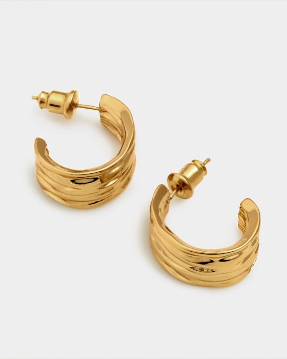 Katie Loxton | Cleyo Waterproof Gold Hoop Earrings