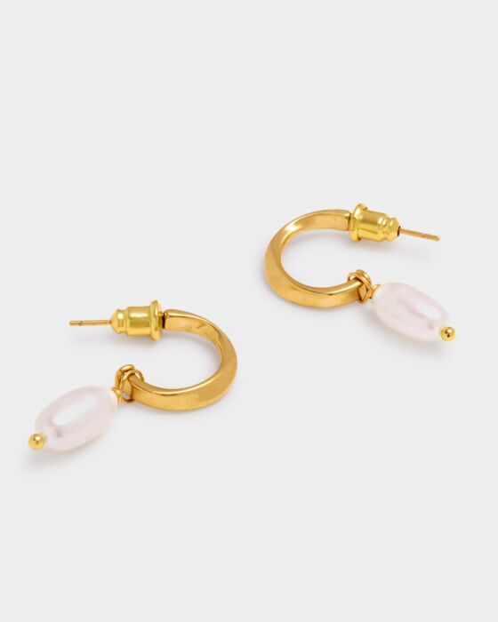 Katie Loxton | Pearl Lustre Hoop Earrings