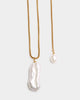 Katie Loxton | Pearl Lustre Waterproof Gold Lariat Necklace