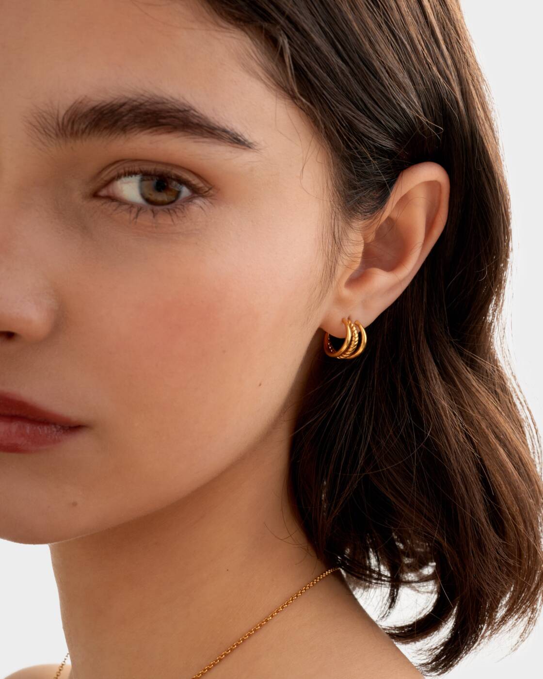 Katie Loxton | Laia Waterproof Gold Illusion Hoop Earrings