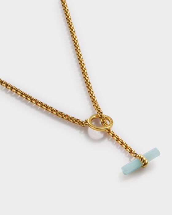 Katie Loxton | Azura Waterproof Gold T-Bar Necklace