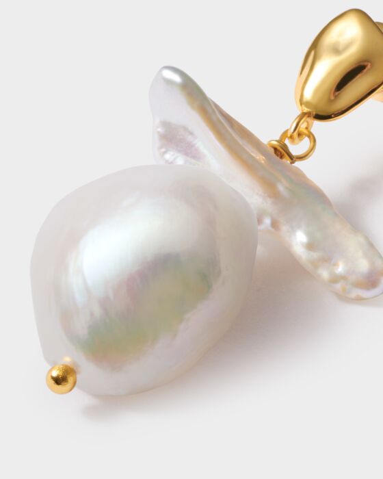 Katie Loxton | Sol Pearl Waterproof Gold Earrings