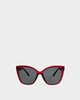 Katie Loxton | Mykonos Oversized Sunglasses in Dark Cherry
