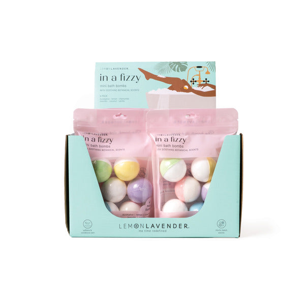 Lemon Lavender In a Fizzy Mini Bath Bombs
