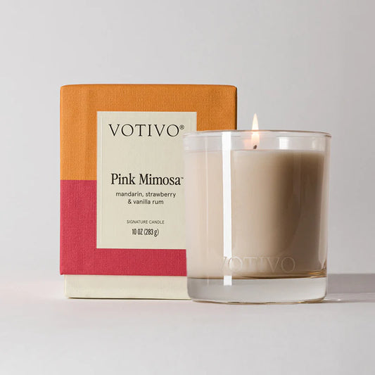 Votivo | Pink Mimosa 10 oz. Signature Candle