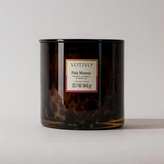 Votivo | Pink Mimosa Tortoise Candle