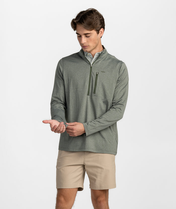 Southern Shirt | Cart Club Performance Pullover in Thyme
