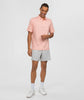 Southern Shirt Company | Heather Madison Stripe Polo in Flamingo