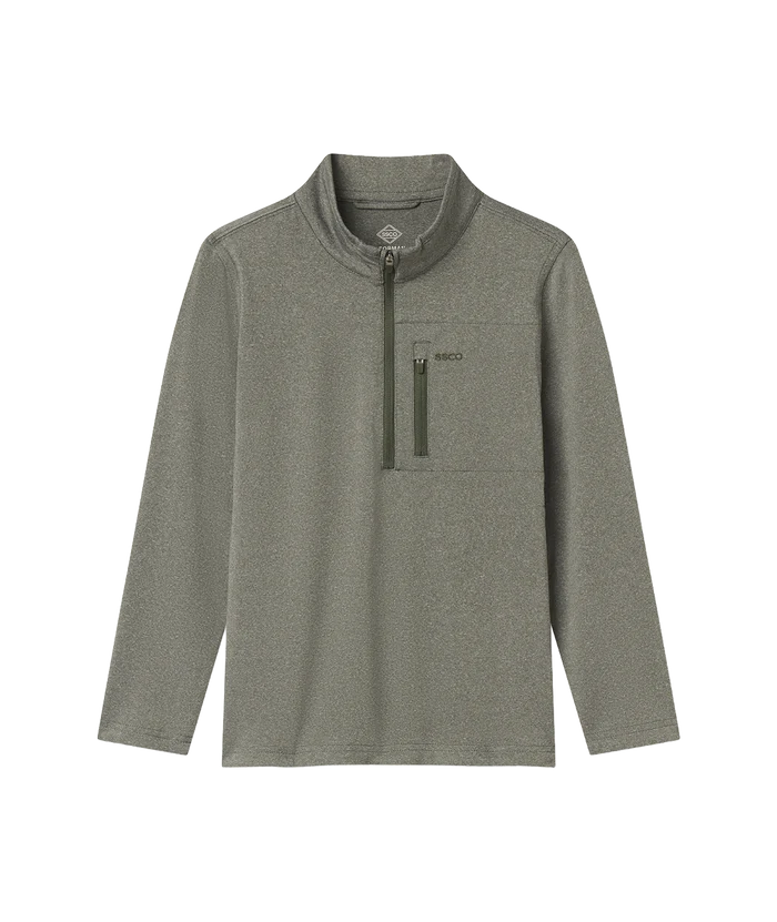 Southern Shirt Company | Youth Boys Cart Club Performance Pullover in Thyme