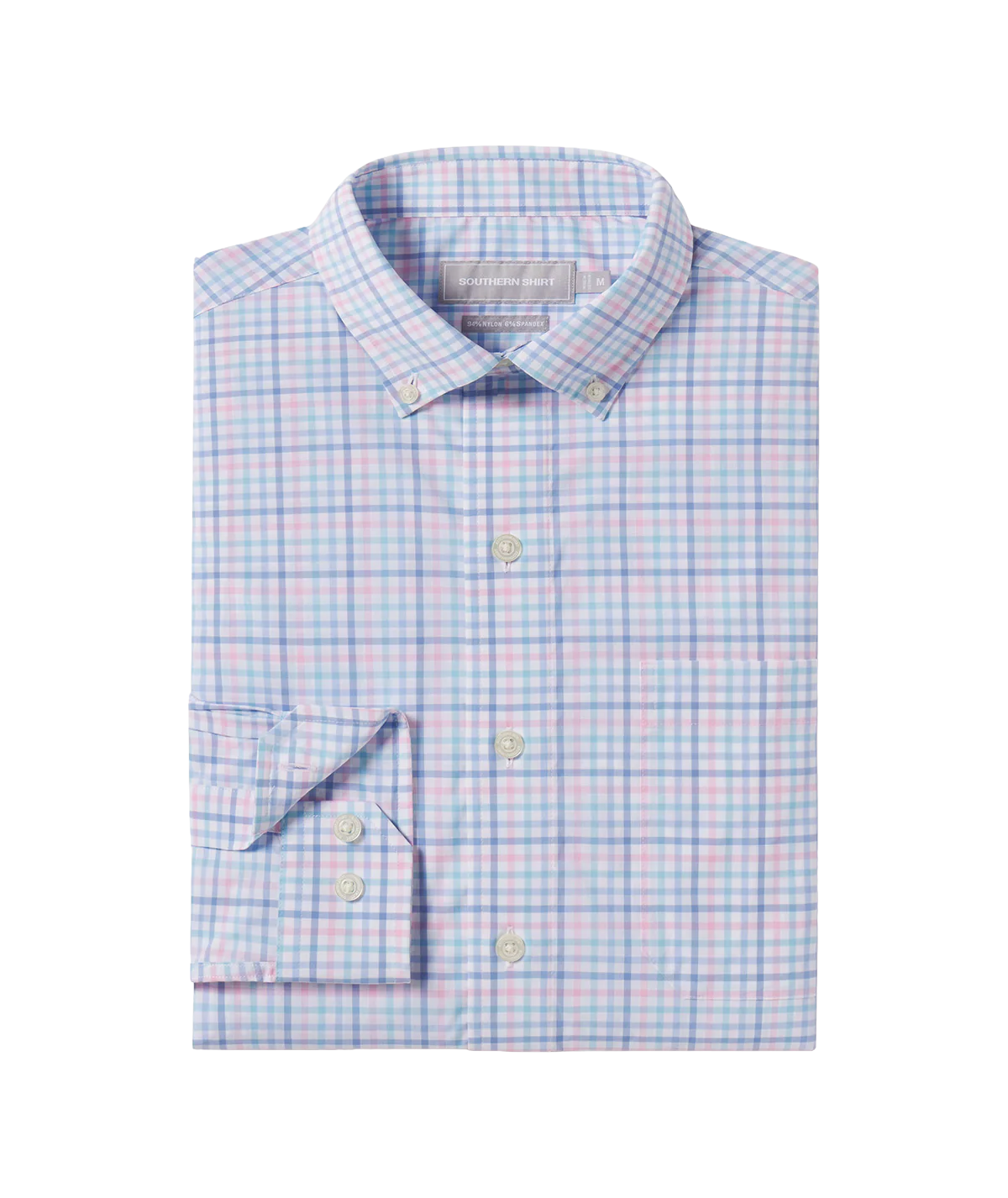 Southern Shirt Company | Samford Check Long Sleeve Button Down in Hydrangea