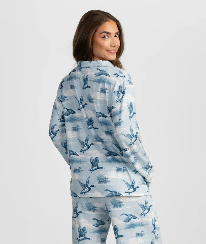 Southern Shirt Co. | Sweet Dreams Pajama Set in Skybound