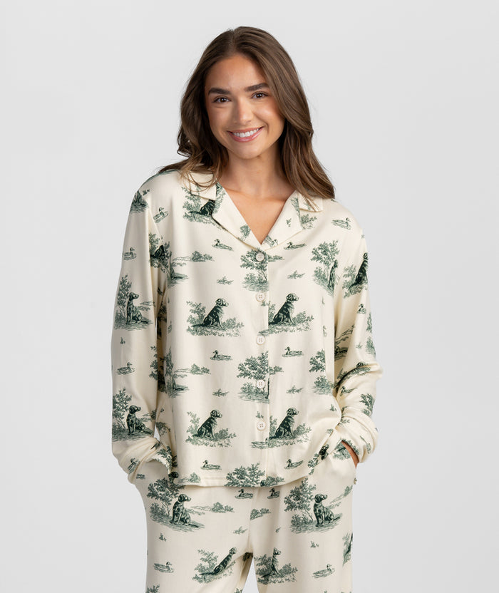 Southern Shirt Co. | Sweet Dreams Pajama Set in Marsh Walk