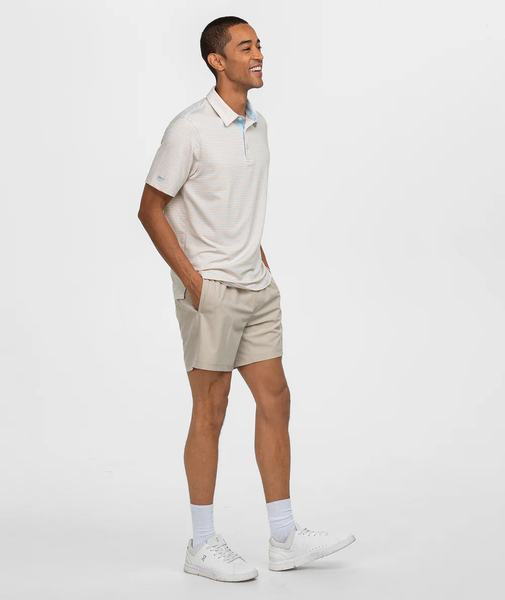 Southern Shirt Company | Scoreboard Stripe Polo in Cabana