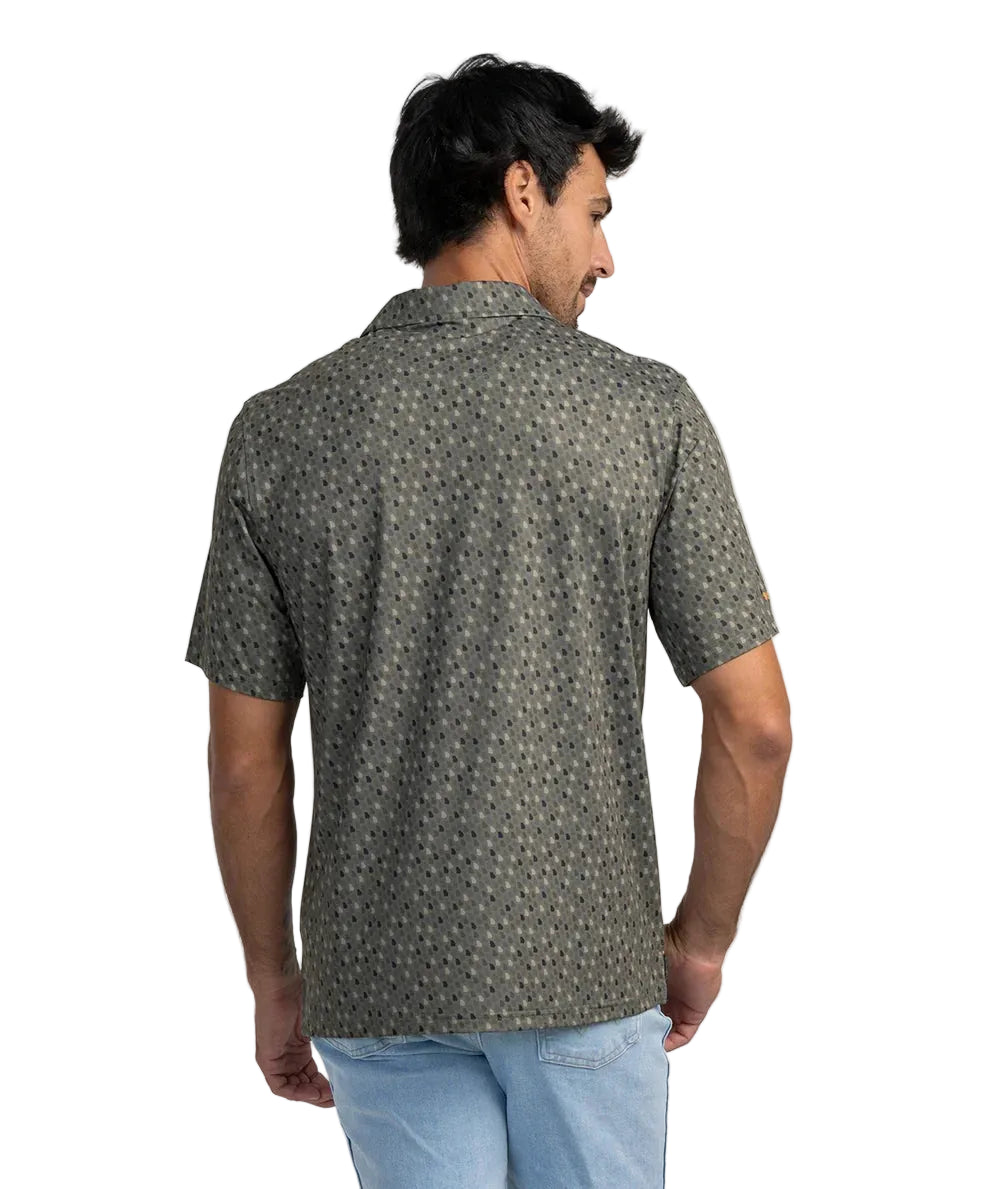 Southern Shirt Company | Southern Sportsman Printed Polo in Georgia Pine