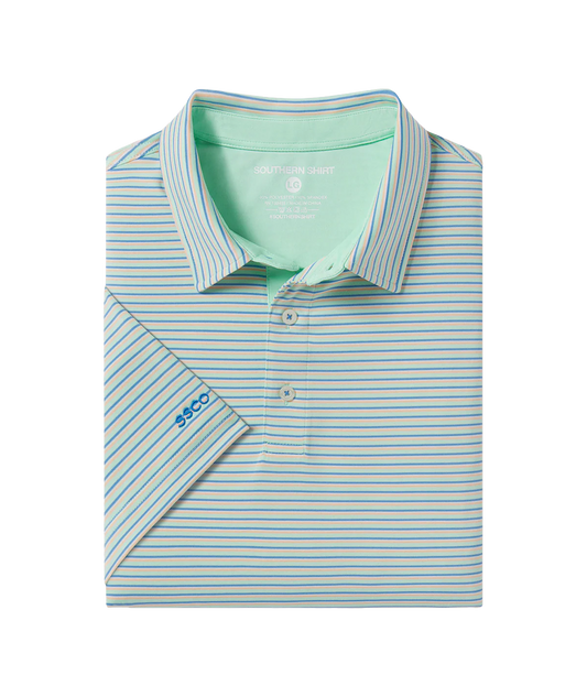 Southern Shirt Company | Crestline Stripe Polo in Tropical Twist