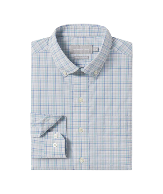 Southern Shirt Company | Willowbend Plaid Long Sleeve Button Down in Folkstone Gray