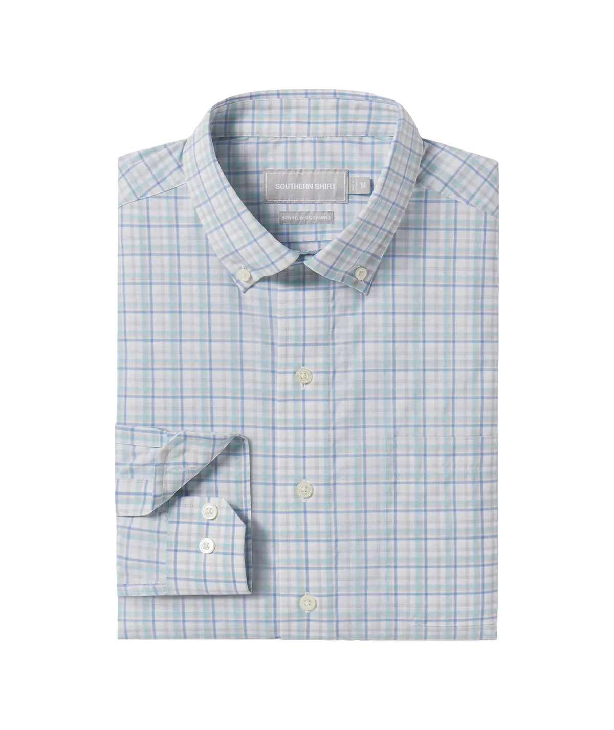 Southern Shirt Company | Willowbend Plaid Long Sleeve Button Down in Folkstone Gray