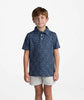 Southern Shirt | Boys Uplands Unleashed Printed Polo in Midnight Navy
