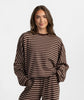 Southern Shirt Co. | On the Line LS Top in Chocolate Bark