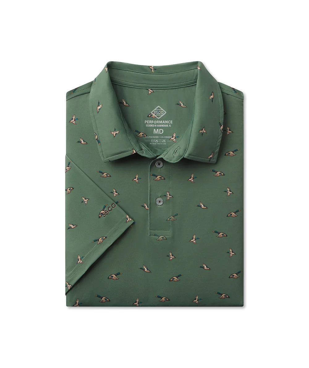 Southern Shirt Company | Feathered Frenzy Printed Polo in Feather
