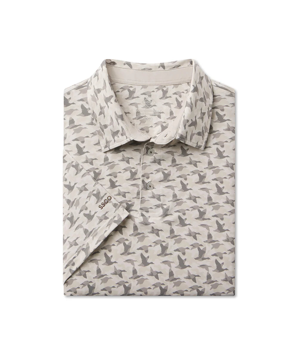 Southern Shirt Company | Mallard Mirage Printed Polo in Mirage