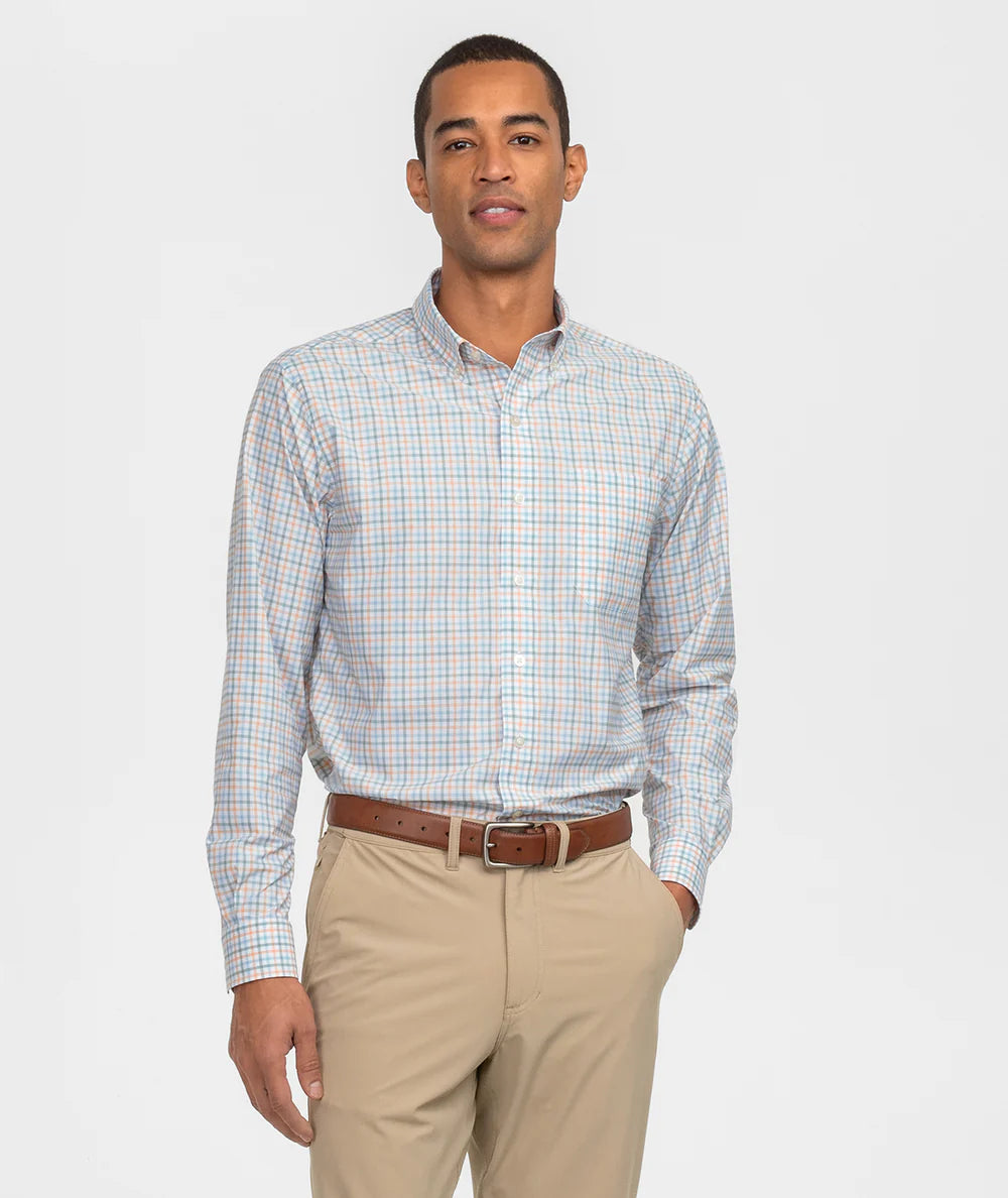 Southern Shirt Company | Samford Check Long Sleeve Button Down in Meadowbrook