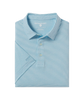 Southern Shirt Company | Heather Madison Stripe Polo in Alaskan Blue