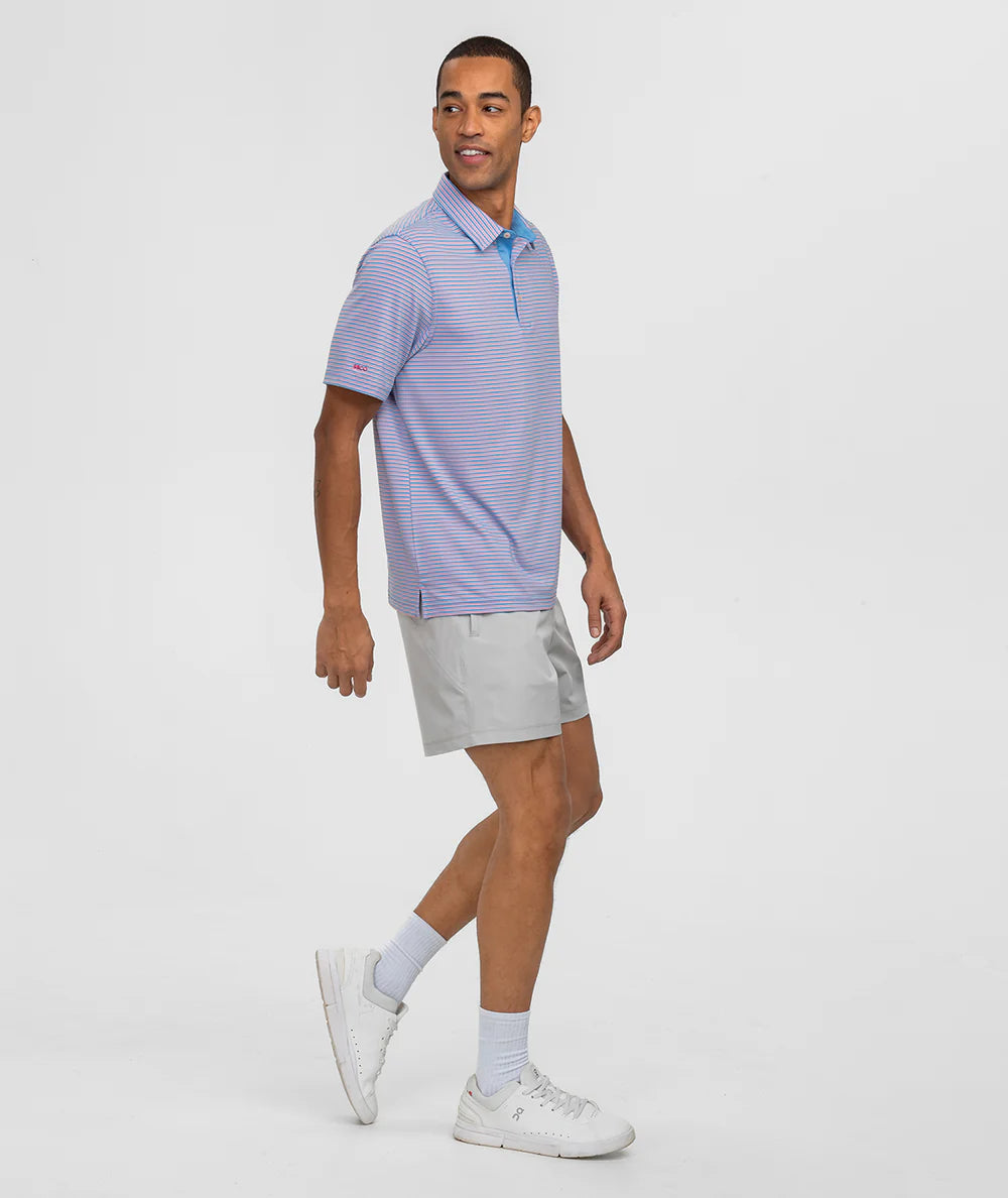 Southern Shirt Company | Crestline Stripe Polo in Rocket Pop
