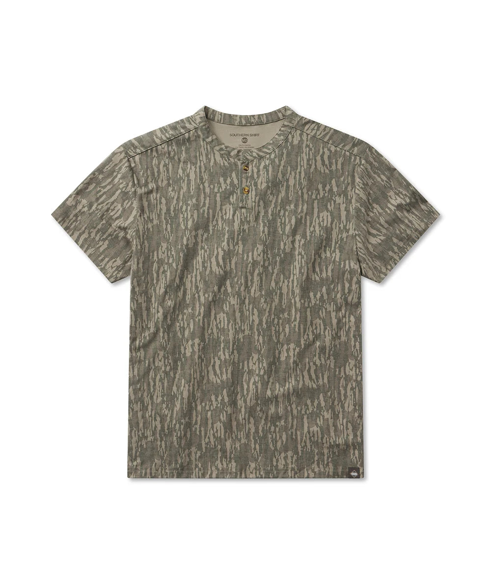 Southern Shirt Company | Max Comfort Henley Shirt in Tree Bark